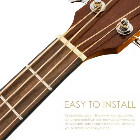 Bass String Strings Guitar Accessories Authentic Acoustic Carbon Steel Replacement