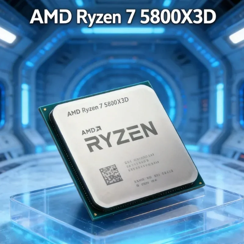 AMD Ryzen 7 5800X3D 8 Core 16 Thread Gaming CPU Up to 4.5GHz 96MB 3D V Cache AM4 DDR4 PCIe 4.0 105W 