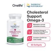 Nordic Naturals Cholesterol Support Omega-3 + Red Yeast Rice & CoQ10 60 Softgels - For Normal Choles