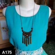 Ethnic Necklace A175 Women's Necklace Accessories Hijab Necklace LongTALI Party Necklace