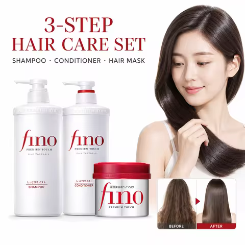 Japan Fino Hair Mask Conditioner Shampoo Deep Nourishing Smooth Shine Care Oil Control for Dry Dull 