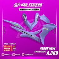 NEW AEROX STRIPING TRANSPARENT UV CLEAR STICKER AEROX NEW CODE 369