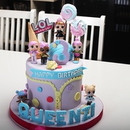 Kue Ulang Tahun Tema LOL Surprise Cake 20 cm