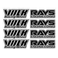สติ๊กเกอร์ล้อTE37 สะท้อนแสงแท้ เกรดพรีเมี่ยม (1ชุดติดได้ 4 ล้อ) (กว้าง 7cm x สูง 2.5cm) ติดแน่น ไม่ห