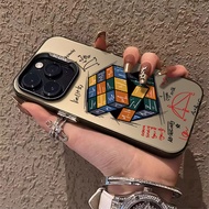Personalized Art Rubik's Cube Phone Case Compatible for IPhone 13 15 12 11 14 Pro Max XR X XS MAX 15