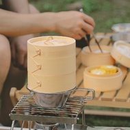 【Big-Sales】 Xiao Long Bao Bamboo Wood Steamer 1 Set Outdoor Camping Sierra Bowl Cup Steamer For Home