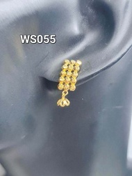 Wing Sing 916 Gold Earrings / Subang Indian Design Emas 916 (WS055)