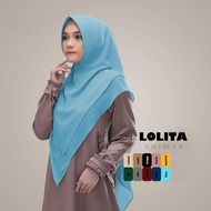 HIJAB KHIMAR SYARI CERUTY LOLITA / KHIMAR SISESA / JILBAB SAFETY MASK / KHIMAR INSTAN PET