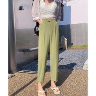 SK8021 -Fesyen Seluar Panjang Siap Stok Malaysia Ready Stock Women Long Pants Casual Long Pant哈伦裤高腰垂