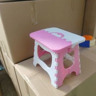 加厚膠摺凳戶外便攜家用 兒童成人通用 超市熱賣- 加厚款-中號粉色 均碼