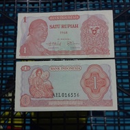 uang kuno 1 rupiah soedirman th 1968