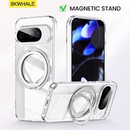 BKWHALE Ốp điện thoại có nam châm nhẫn xoay đứng 360 ° cho Google Pixel 10 9 8 Pro 9A 8A pixel8 pixe