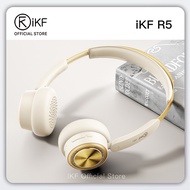 iKF R5 Retro Wireless ANC Bluetooth Headphones HIFI Sound Hands-free Transparent Mode 75H Mulit-poin