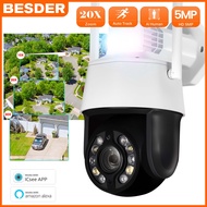 5MP HD Wifi IP Camera Outdoor Home Security CCTV PTZ 20X Optical Zoom Wireless Video Surveillance Camera AI Human Tracking CAM