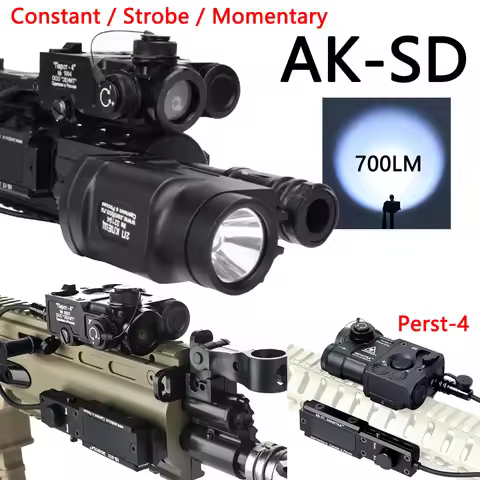 Zenitco AK-SD Flashlight With Perst-4 Tactical Rifle Airsoft AK 47 Strobe Weapon Gun Light Surefir X