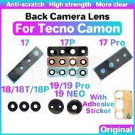 Back Camera Glass Lens Cover For Tecno Camon 17 17P 17 Pro 18 18T 18P 19 Neo Pro CG6 CH6 CH6N CG8 Ci