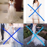 Pre Wedding 婚紗 輕婚紗 👰‍♀️甜美 二手 DEEP V 旅行結婚 婚禮 裙 環保 s碼 second hand wedding dress