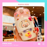 Baby Water Bottle, Cute Water Bottle with Sticker and Super Cute Strap