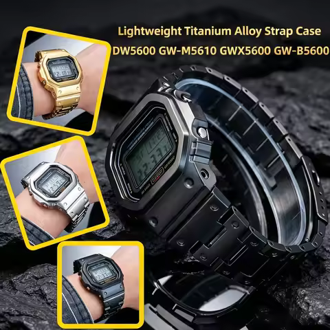 Lightweight Titanium Alloy Mod Kit For Casio G-SHOCK Series Case Bezel Watchband GW-B5600 G-5600U GW