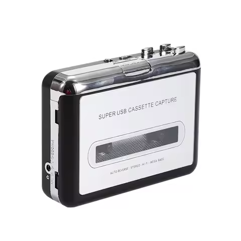 Cassette Player Cassette to MP3 Converter Capture Audio Music Player Convert Tape Cassette on tape t