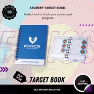 Fivics Archery Score Book / Memanah / Scorebook / Buku Markah / EAD Archery