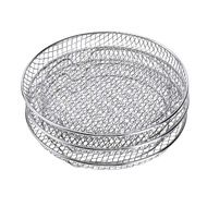JustLiving 304 Stainless Steel Stackable Air Fryer Rack Set Multi-Layer Dehydrator Rack for 4-8QT Ba