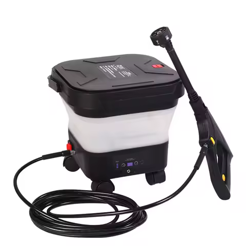 Foldable Car Washing Machine, Portable High-pressure Car Washing Water Gun With Water Bucket, Car Cl