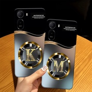 (FA-01) RED A7 PRO - poco C81 4G Softcase Procamera Silicon Case gold color motif initials Silicon -
