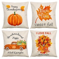 Pillow Covers for Fall Decor 18X18 Set of 4 Farmhouse Autumn Decorations Thanksgiving Home Decor Thr