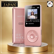 AGPTEK MP3 Player Pink HIFI Music Player Bluetooth 5.3 Ultra-lightweight 32GB Built-in