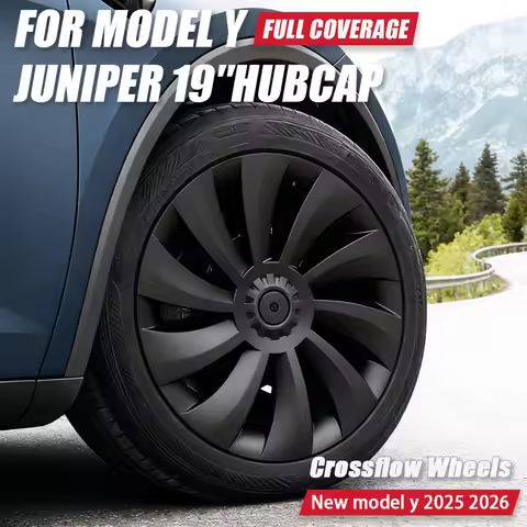 Wheel Cover For Tesla New Model Y 19 Inch Juniper Tire Hub Cap Performance Replacement Crossflow Ful