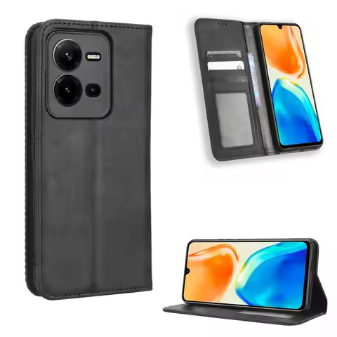 For Vivo V25 5G Case Luxury Flip PU Leather Wallet Magnetic Adsorption Case For Vivo V25 5G V 25 Viv