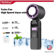 Kipas angin Cooling Fan 6000mAh Handheld Fan & Desktop Fan With flashlight