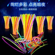 Colorful Glow Stick Children Glow Stick Party Atmosphere Glow Stick Disposable Glow Stick Toy Silver