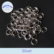 mh-d jump ring cincin sambung ring kait gelang kalung diy 20 gram - silver 10mm