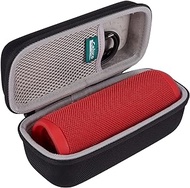 Hard Travel Case Fits JBL Flip 4/Flip 5 Portable Waterproof Bluetooth Speaker with Mesh Pocket for USB Cable and Charger(Case Only)