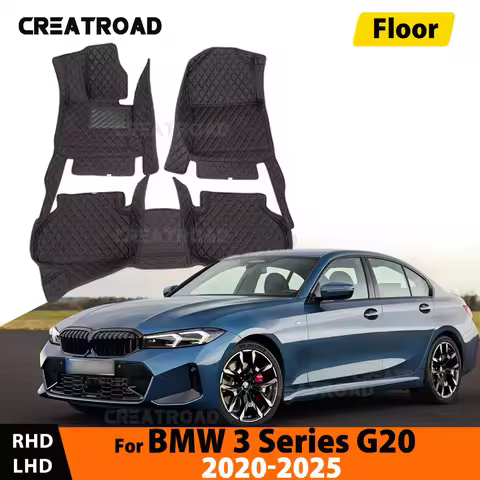 Car Floor Mats For BMW 3 Series G20 316i 318i 320i 325i 328i 330i 335i 2020-2025 21 22 23 24 Auto Fo