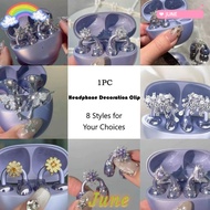 JUNE1 Headphone Decoration Clip, DIY Removeable Headphone Diameter Buckle, Creative Gift Easy to Ins