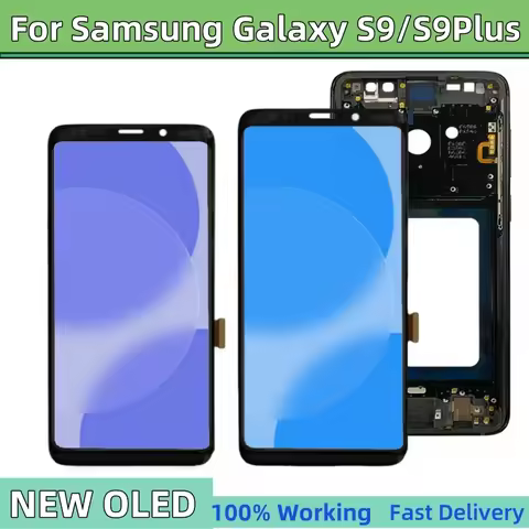 NEW OLED S9 G960 With Frame Lcd For Samsung Galaxy S9 Plus G965 G965F Display With Touch Screen Asse