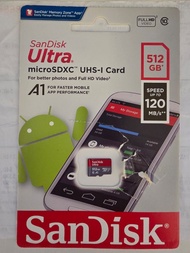SanDisk Micro SD Card 512GB San Disk Class 10 記憶卡 記憶咭 R:120MB/s Ultra microSDXC UHS-I Card A1  SDXC
