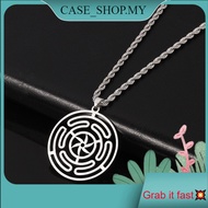 Hekate Wheel Strophalos of Hecate Necklace Stainless Steel Pendant Strophalos Magic Symbol Logo Char
