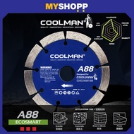 Coolman 4" Diamond Cutter / Cutting Disc - S88 / T88 / CT88 / C88 / A88 / G88  / CW100A |PEMOTONG DI