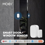MOES Tuya ZigBee Smart Window Door Gate Sensor Detector Smart Home Security Alarm System Smart Life 