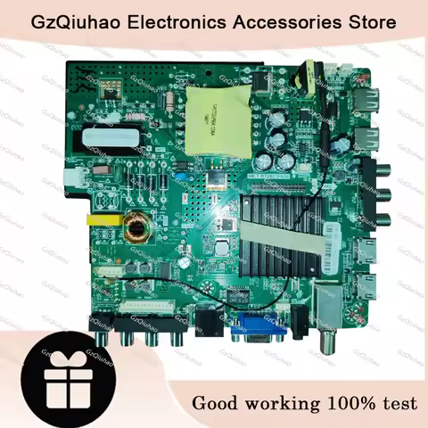HK.T.RT2831P638 Three in one TV motherboard, tested well, physical photo for 62--66V 530ma 1366x768