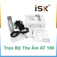 Bộ mic livestream ISK at100 sound card xox k10 2020 phiên bản tiếng anh kèm dây livestream chân màng