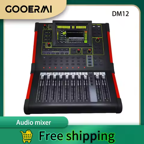 GOOERMI DM12 Professional12 Channel Digital Mixer Audio Pro Speaker Pro Audio Professional Loudspeak