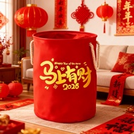[in stock] Chinese New Year Year of the Horse storage basket, foldable large-capacity dirty clothes 