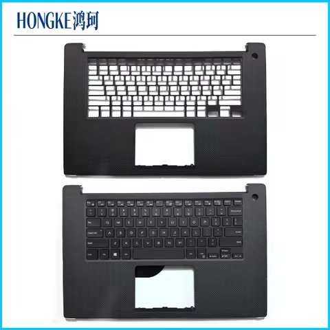 New For XPS 15 9570 7590 Precision 5530 5540 Laptop Palmrest Upper Case KB Bezel C Shell US Backligh