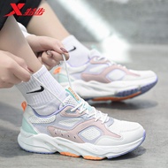 Xtep Women's Shoes Summer 2024 New Sports Shoes Casual Shoes Thin Mesh Breathable Famous Brand Authentic Running Shoes
