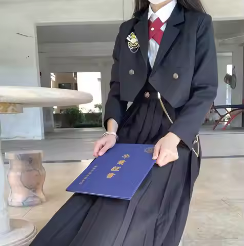 New student JK uniform nursing skirt college style dress cyanosis vest skirt School uniform Coat sho